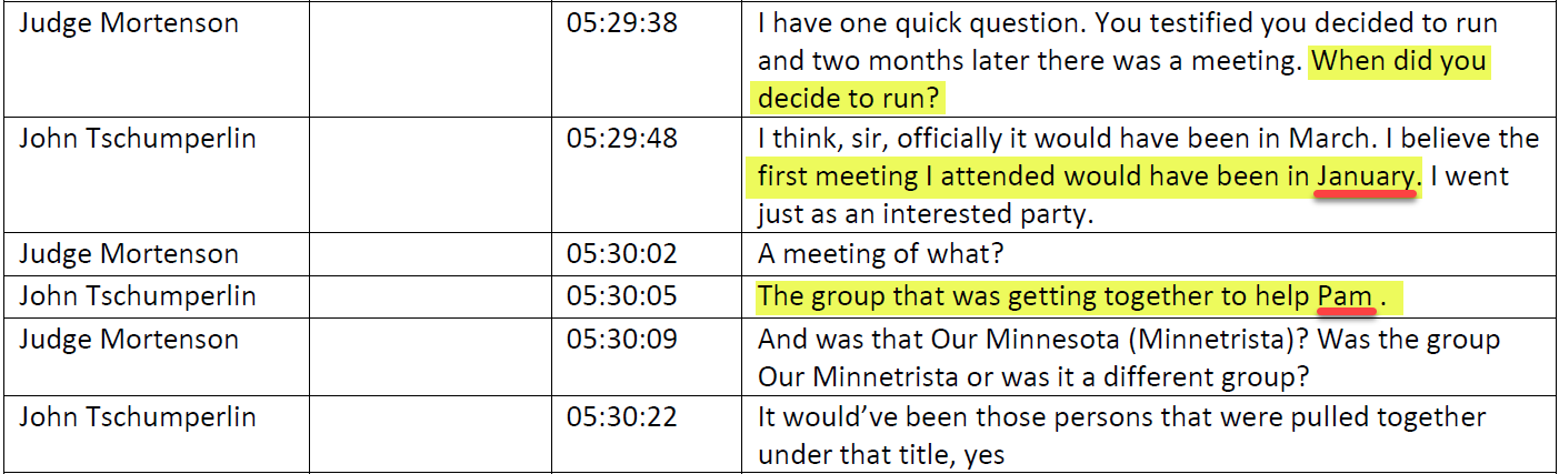 Tschumperlin testimony