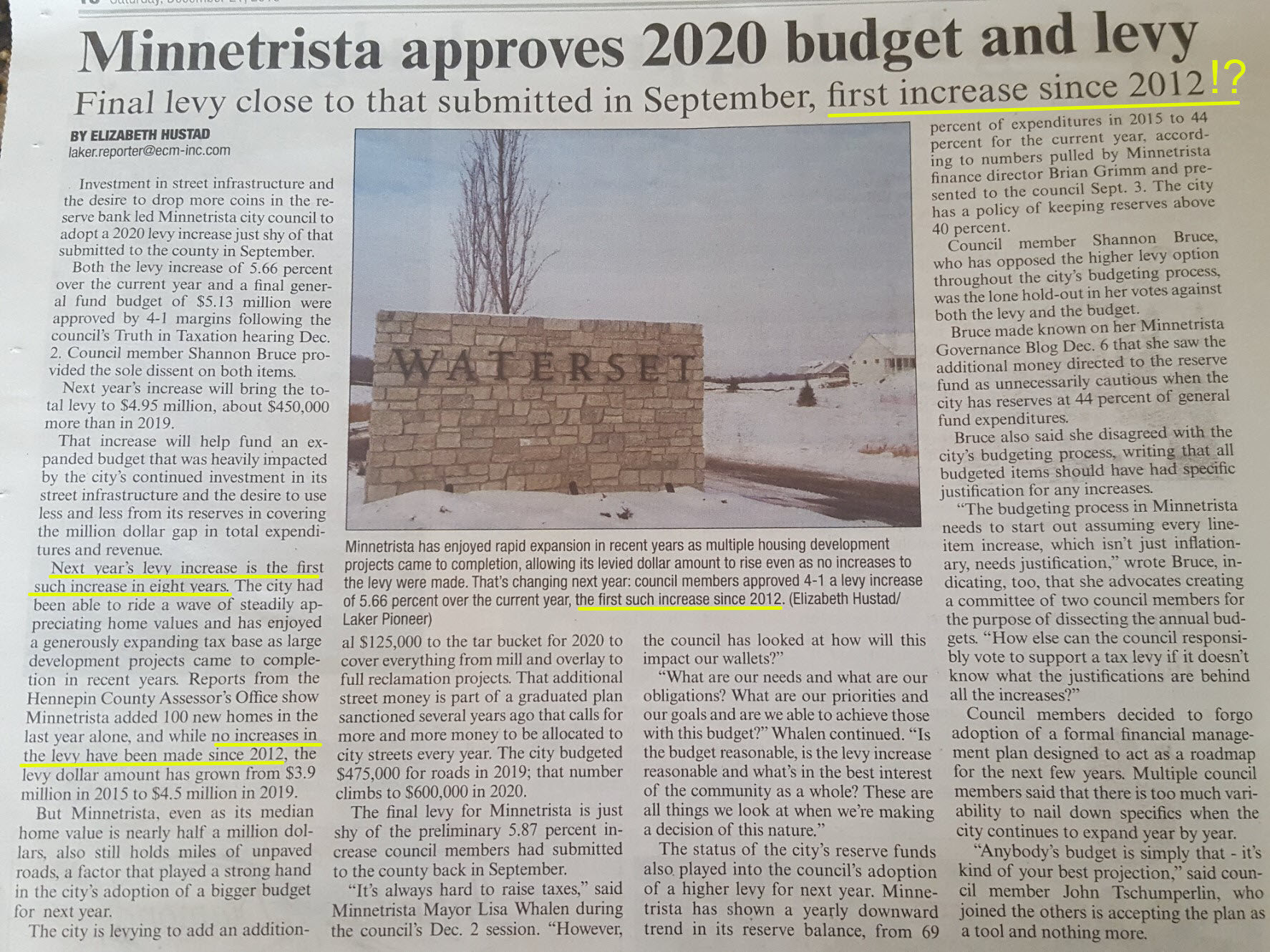 Laker Dec 21 Article