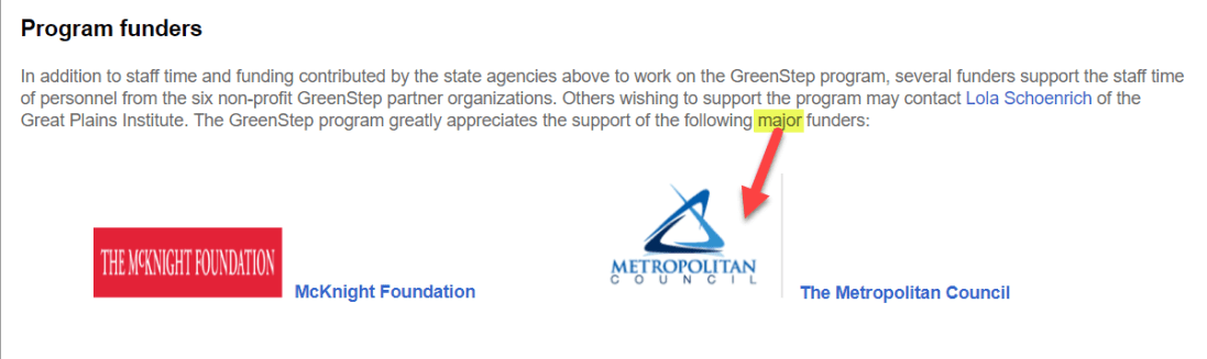 GreenStep Met Council