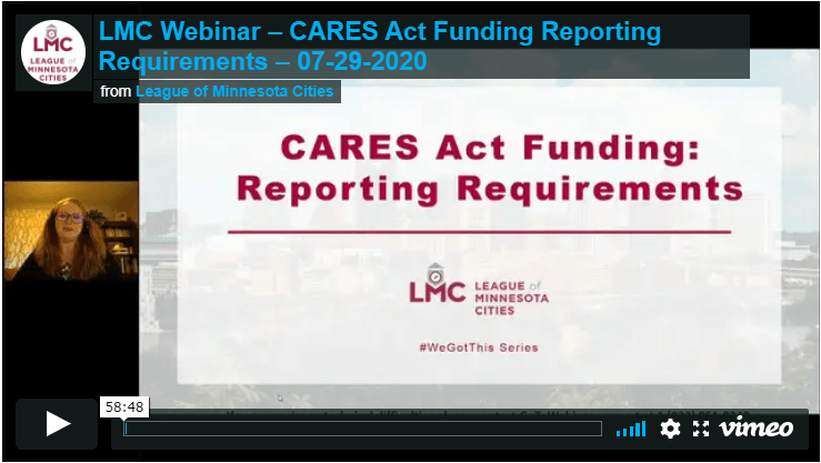 LMC CRF Reporting webinar
